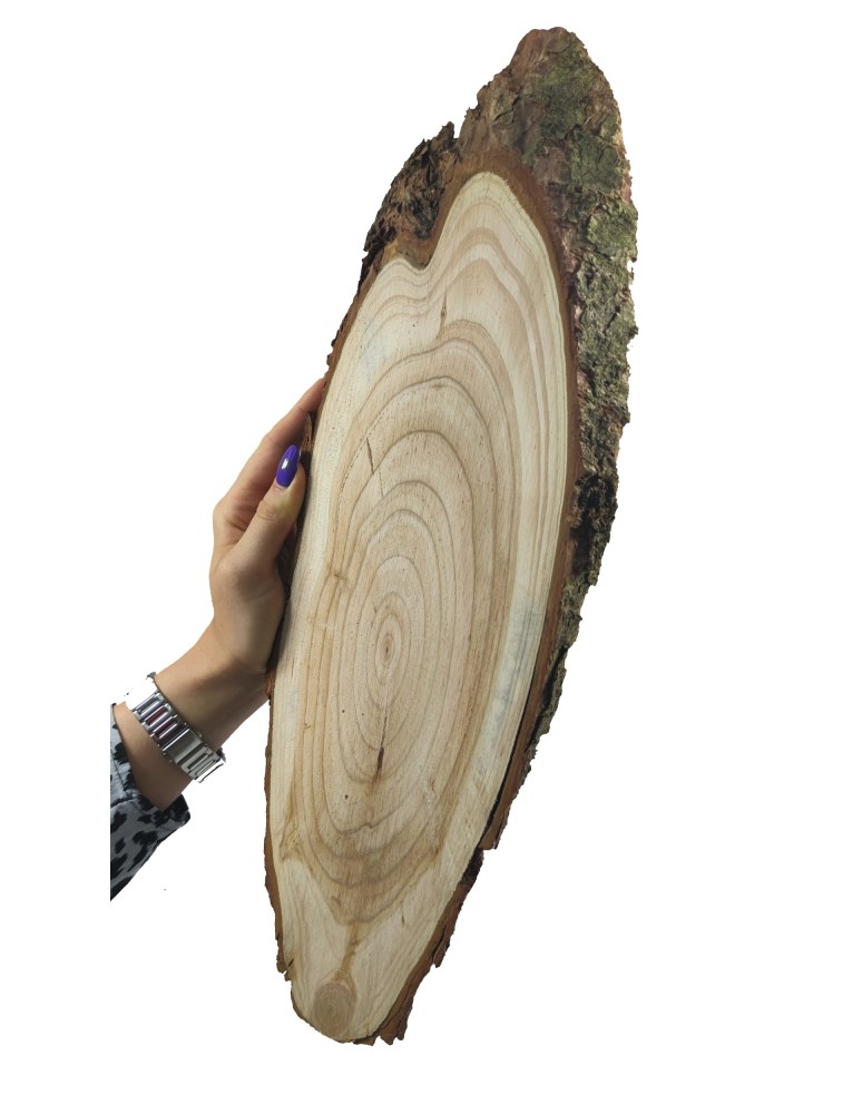 Drewniane tace, patery - Taca Do Serwowania ✦ Surowy Modrzew z Korą✦ dł  35-40cm - produkt MODO24.PL 1