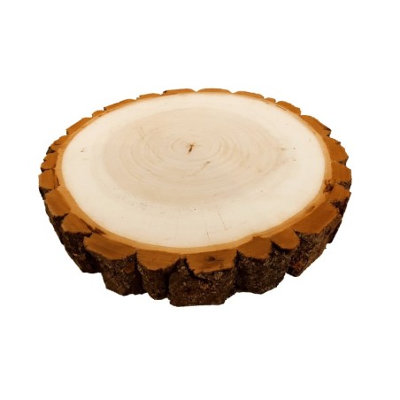 Plaster drewna z korą - fi 30-35 cm - Topola, gr 5,0