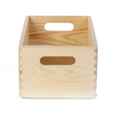 Skrzyneczka Prezentowa ▪  13,5x30x20 cm ❏ Sosnowa/ Pełna z Uchwytami