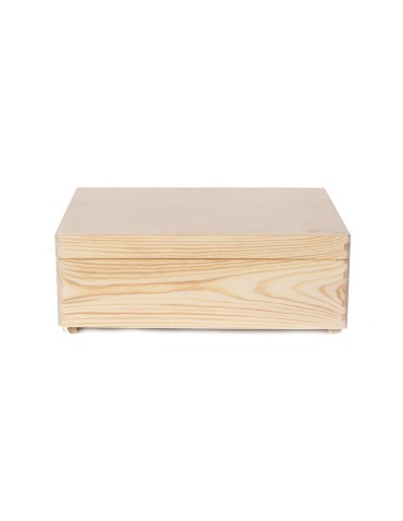 Drewniana skrzynka z wiekiem - 13,5x40x30 cm ~ S-08 - product 2