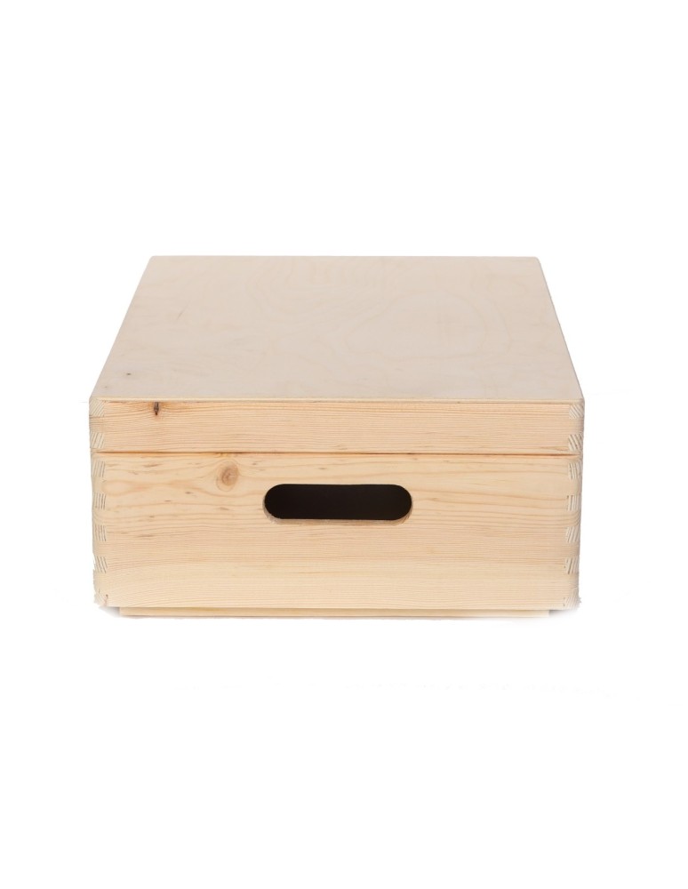 Dodatki i akcesoria - Drewniana skrzynka z wiekiem - 13,5x40x30 cm ~ S-08 - product MODO24.PL 4