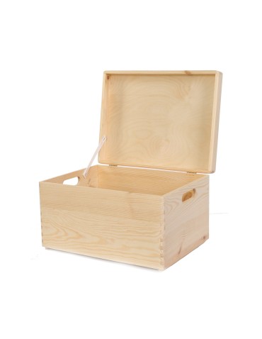 Skrzynka drewniana z pokrywą 23x40x30 cm ~ S-03 - product 2
