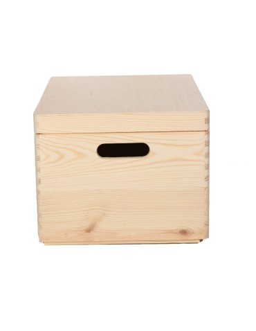 Skrzynki drewniane - Skrzynka drewniana z pokrywą 23x40x30 cm ~ S-03 - product 4