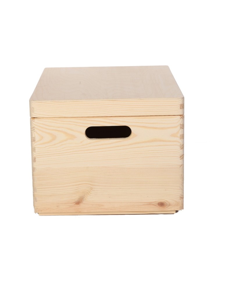 Skrzynki drewniane - Skrzynka drewniana z pokrywą 23x40x30 cm ~ S-03 - product MODO24.PL 4