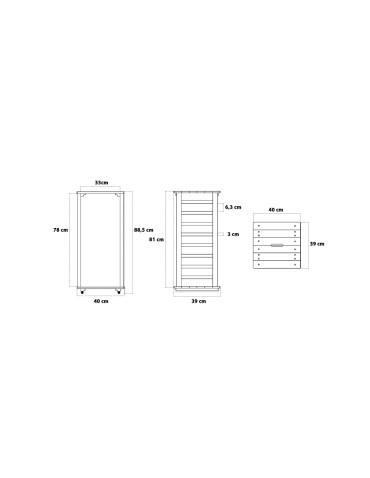 seria SK - Stojak na drewno SK-1K szary - product 9