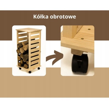 Stojak na drewno SK-1K biały