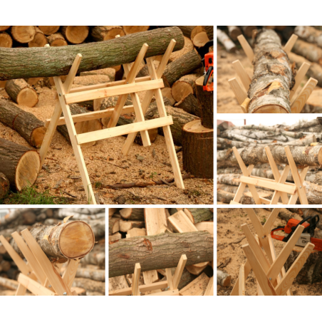 Koziołek do cięcia drewna KD-1000 BRĄZOWY