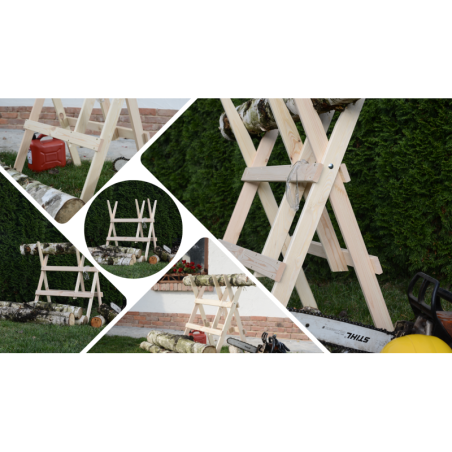 Koziołek do cięcia drewna KD-1000 SZARY