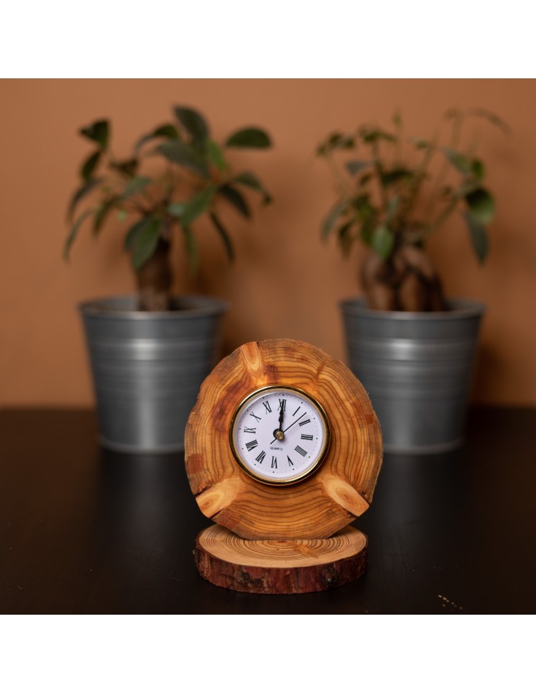 Zegary - Drewniany Zegar Stojący ◍ MODRZEW ◍ BEZ KORY - product MODO24.PL 5