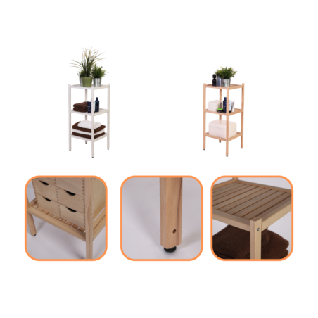 Bukowe Meble ŁazienkoweTARNI ▪ Białe i Surowe