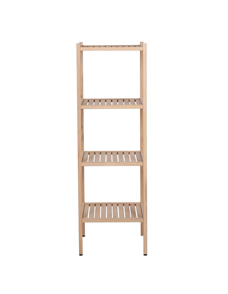 Regały do łazienki - Regał Łazienkowy TARNI ~ 4 Półki ~ Surowy Buk - product MODO24.PL 3