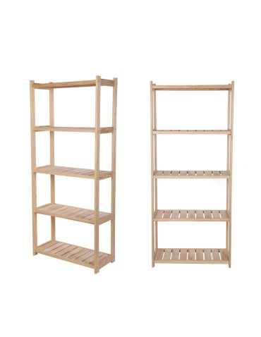 Regał Drewniany LSR 5 półek prostych