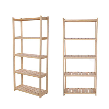 Regał Drewniany LSR 5 półek prostych