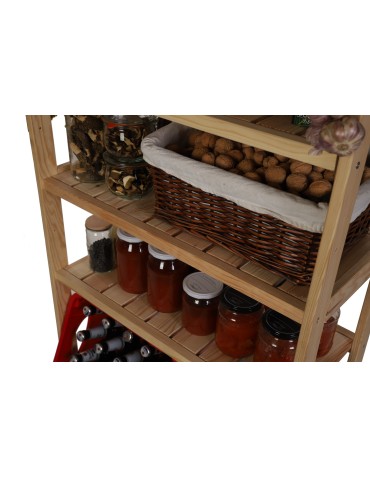 Regały/meble wielofunkcyjne - Regał Drewniany LSR 5 półek prostych - product 13