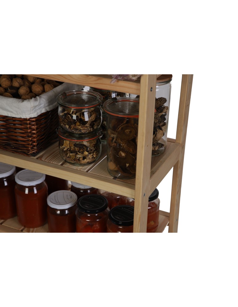 Regały/meble wielofunkcyjne - Regał Drewniany LSR 5 półek prostych – brązowy - product MODO24.PL 10