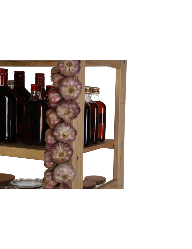 Regały/meble wielofunkcyjne - Regał Drewniany LSR 5 półek prostych – brązowy - product MODO24.PL 11