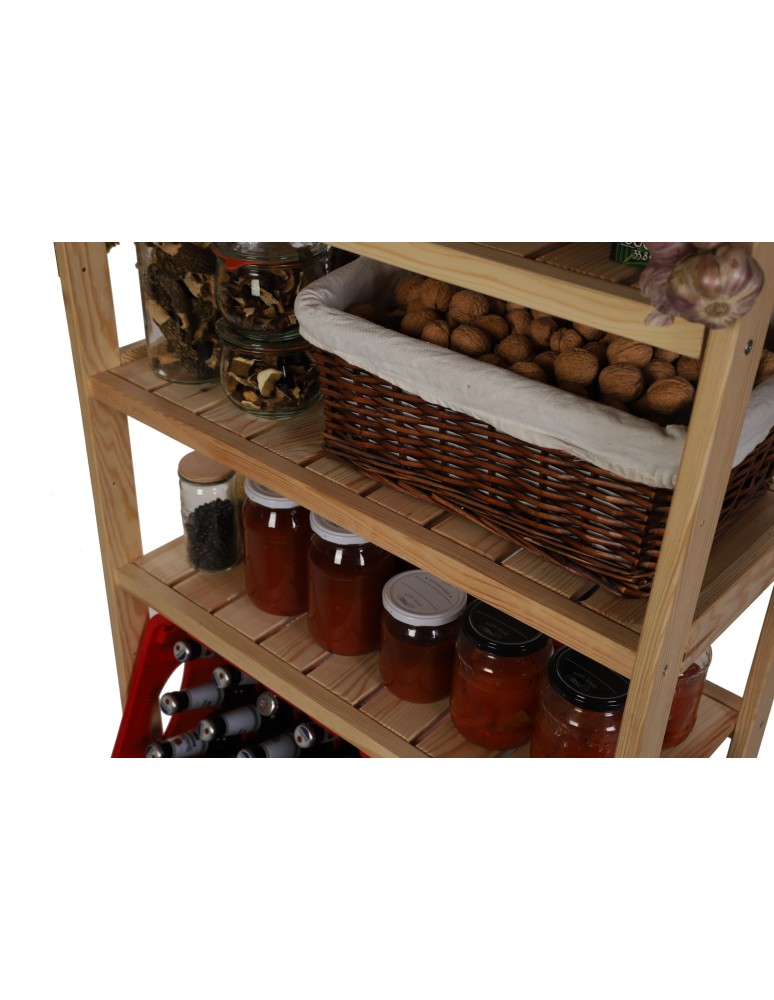 Regały/meble wielofunkcyjne - Regał Drewniany LSR półki mieszane 4 + 1 + 1 - product MODO24.PL 15