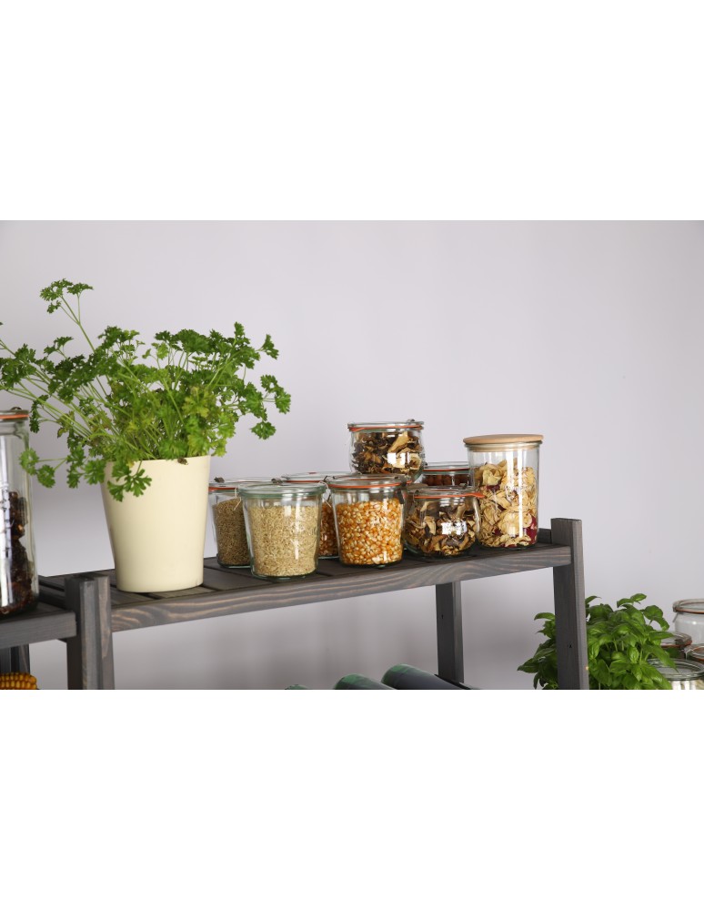 Regały/meble wielofunkcyjne - Regał Drewniany LSR 5 półek prostych 1 na skrzynkę – szary - product MODO24.PL 12