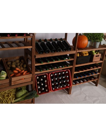 Regały/meble wielofunkcyjne - Regał Drewniany LSR półki mieszane 5+1 – brązowy - product 14