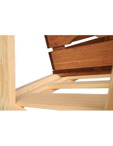 Regały/meble wielofunkcyjne - Regał Drewniany LSR półki mieszane 4 + 1 + 1 - product 17