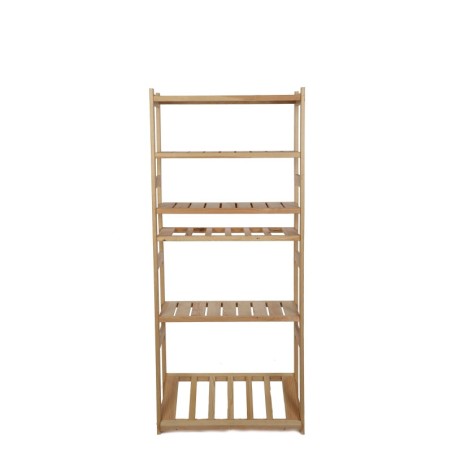 Regał Drewniany LSR półki mieszane 4 + 1 + 1