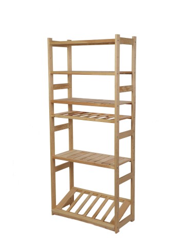 Regały/meble wielofunkcyjne - Regał Drewniany LSR półki mieszane 4 + 1 + 1 - product 3