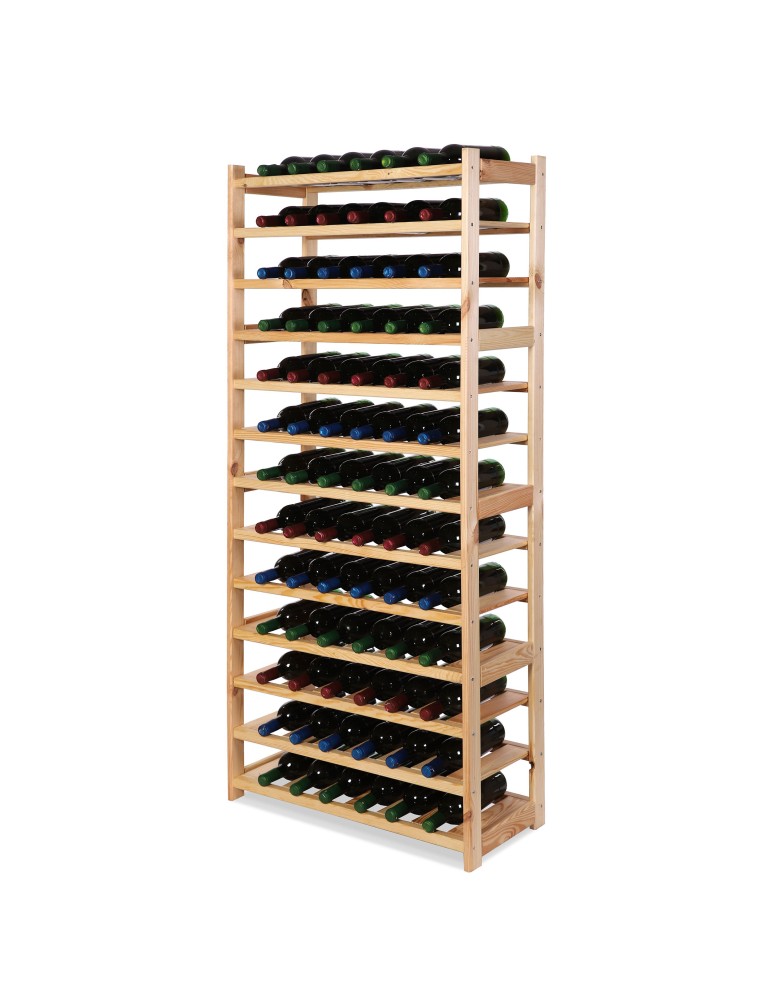 Regały/meble wielofunkcyjne - Regał Drewniany LSR – 13 półek na wino - product MODO24.PL 3