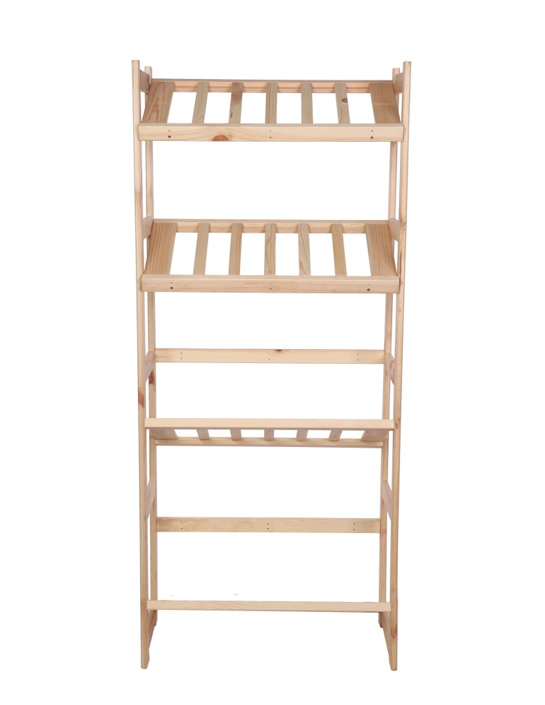 Regały/meble wielofunkcyjne - Regał Drewniany LSR – 4 półki na skrzynki - product MODO24.PL 4