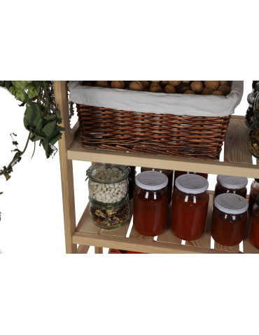 Regały/meble wielofunkcyjne - Regał Drewniany LSR – 4 półki proste - product 8