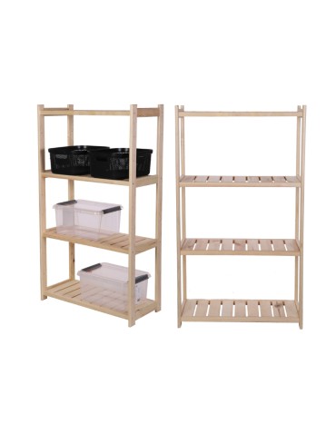 Regał Drewniany LSR – 4 półki proste