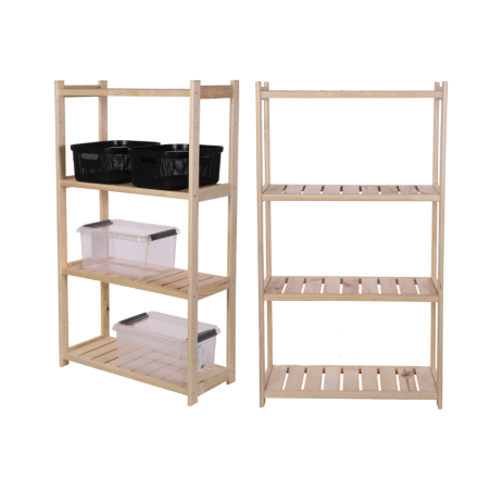 Regał Drewniany LSR – 4 półki proste