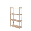 Regał Drewniany LSR – 4 półki proste
