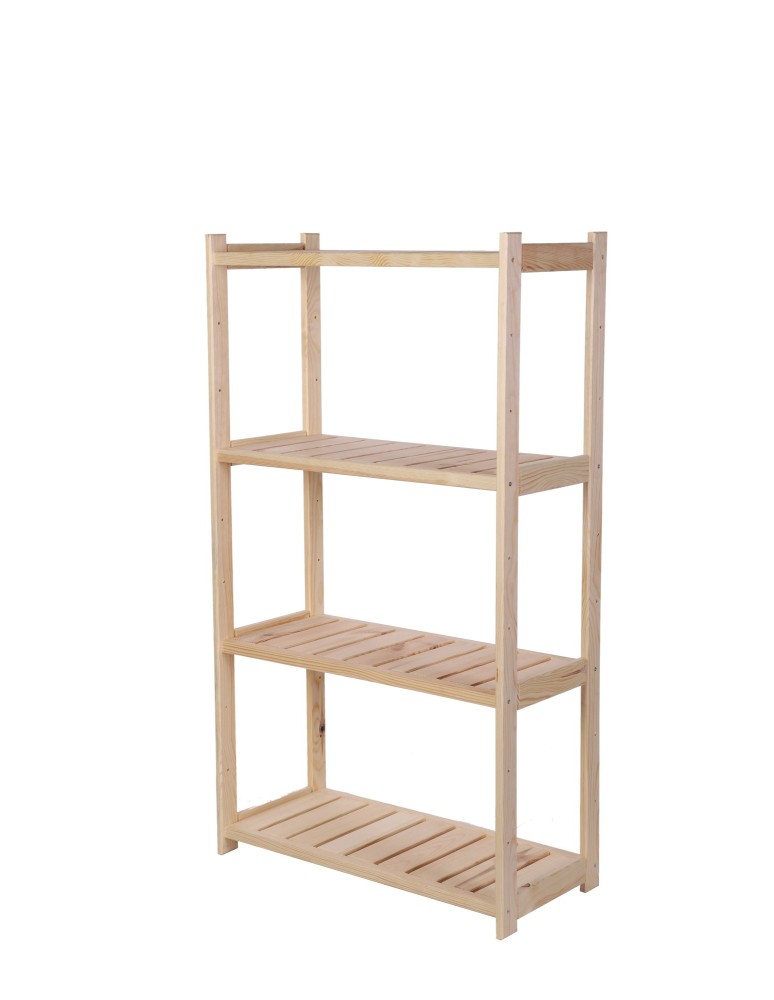 Regały/meble wielofunkcyjne - Regał Drewniany LSR – 4 półki proste - product MODO24.PL 5