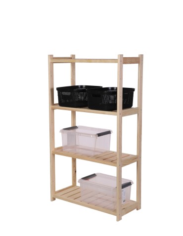 Regał Drewniany LSR – 4 półki proste - product 2