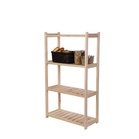 Regał Drewniany LSR – 4 półki proste