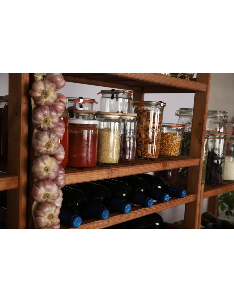 Regały/meble wielofunkcyjne - Regał Drewniany LSR – 4 półki proste – brązowy - product MODO24.PL 14