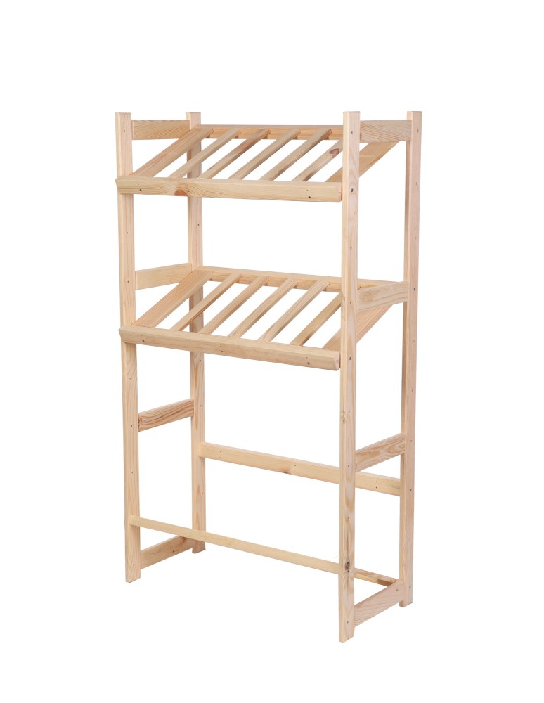 Regały/meble wielofunkcyjne - Regał Drewniany LSR – 3 półki na skrzynki - product MODO24.PL 2