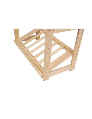 Regały/meble wielofunkcyjne - Regał Drewniany LSR – 3 półki na skrzynki - product 18