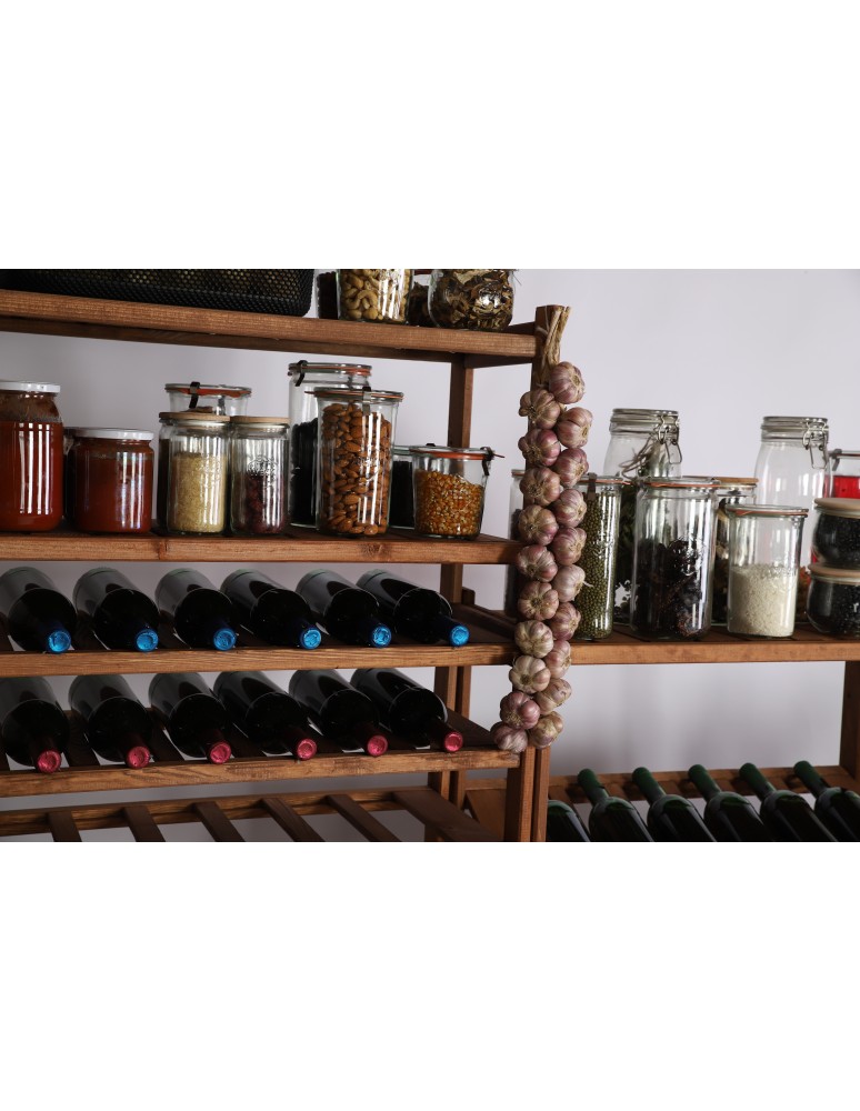 Regały/meble wielofunkcyjne - Regał Drewniany LSR – 3 półki na skrzynki – brązowy - product MODO24.PL 17