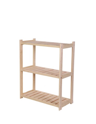 Regały/meble wielofunkcyjne - Regał Drewniany LSR – 3 półki proste - product 3