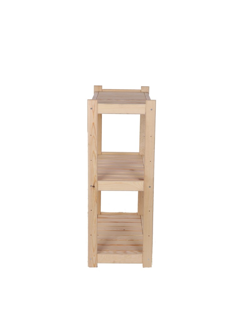 Regały/meble wielofunkcyjne - Regał Drewniany LSR – 3 półki proste - product MODO24.PL 4