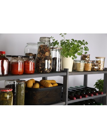 Regały/meble wielofunkcyjne - Regał Drewniany LSR – 3 półki proste – Szary - product 11