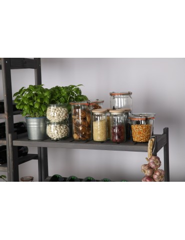 Regały/meble wielofunkcyjne - Regał Drewniany LSR – 3 półki proste – Szary - product 14