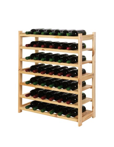 drewniany regał na butelki