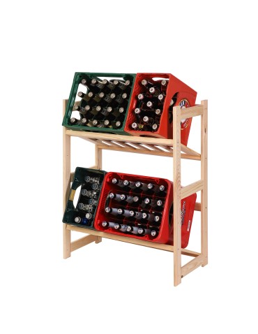 Regał Drewniany LSR – 2 półki na skrzynki - product 2