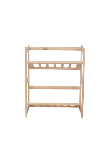 Regały/meble wielofunkcyjne - Regał Drewniany LSR – 2 półki na skrzynki - product 17