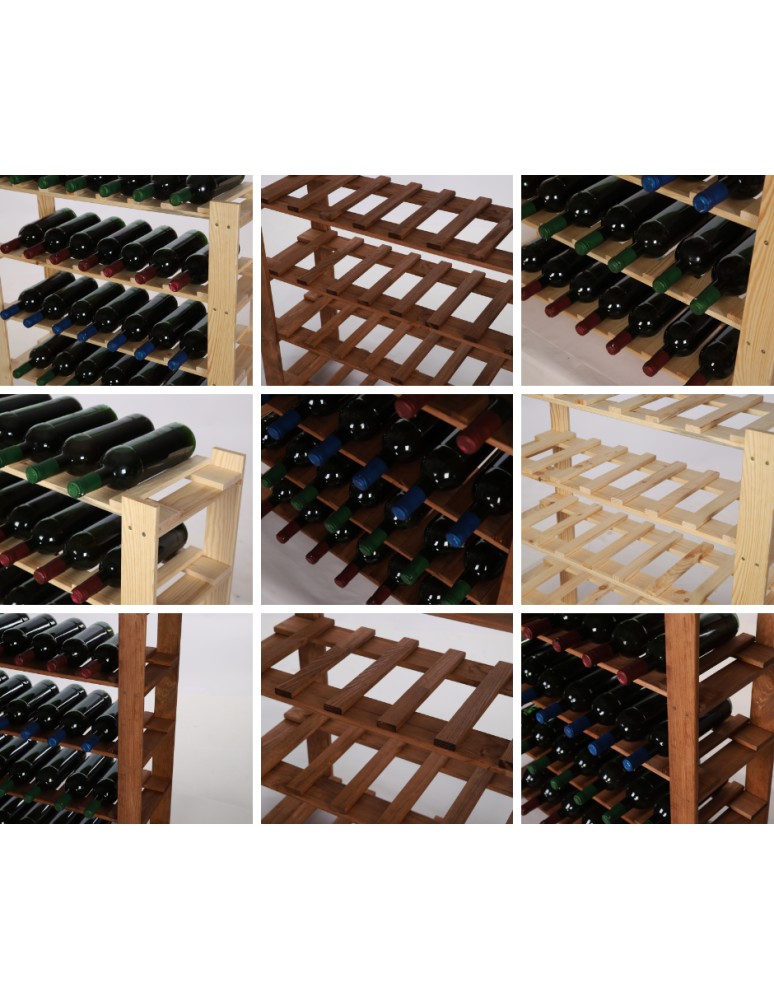 Seria B22 - 5 piętrowy Regał B22 na 35 Butelek –  90x80x28 cm - product MODO24.PL 4