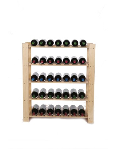 5 piętrowy Regał B22 na 35 Butelek –  90x80x28 cm - product 2