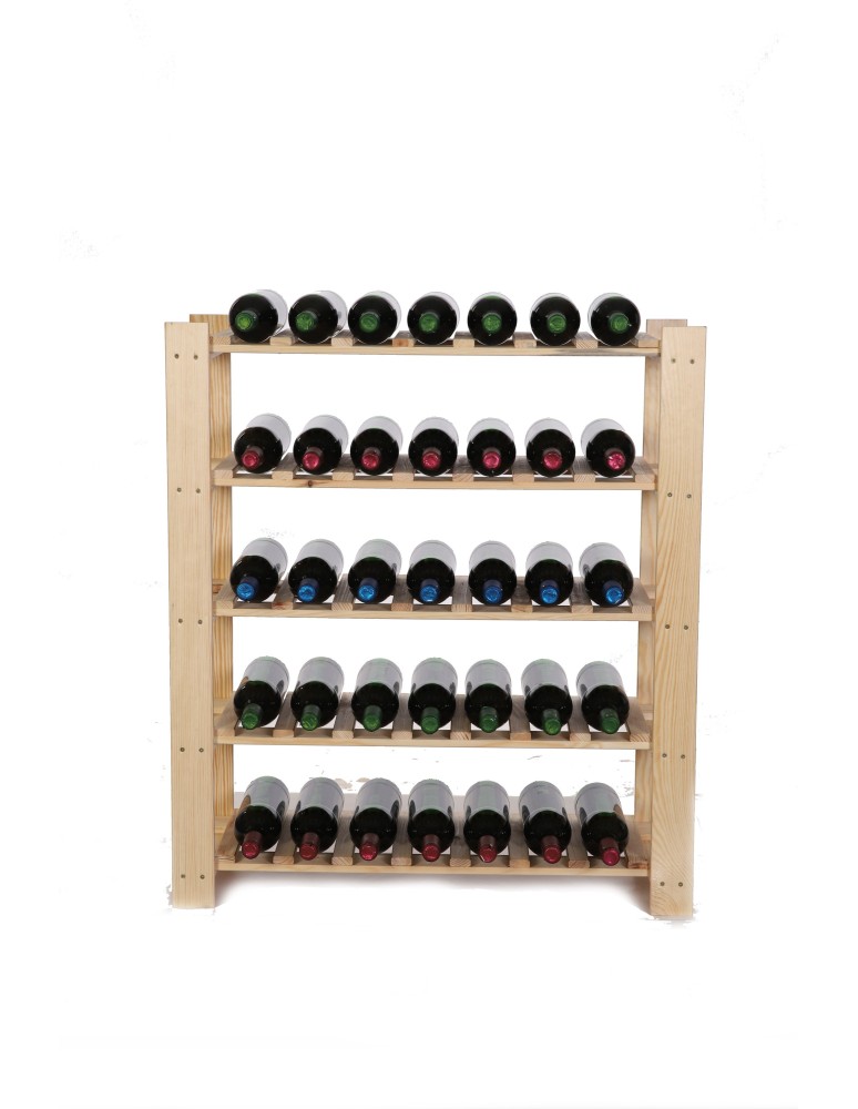 Seria B22 - 5 piętrowy Regał B22 na 35 Butelek –  90x80x28 cm - product MODO24.PL 2