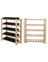 5 piętrowy Regał B22 na 35 Butelek –  90x80x28 cm